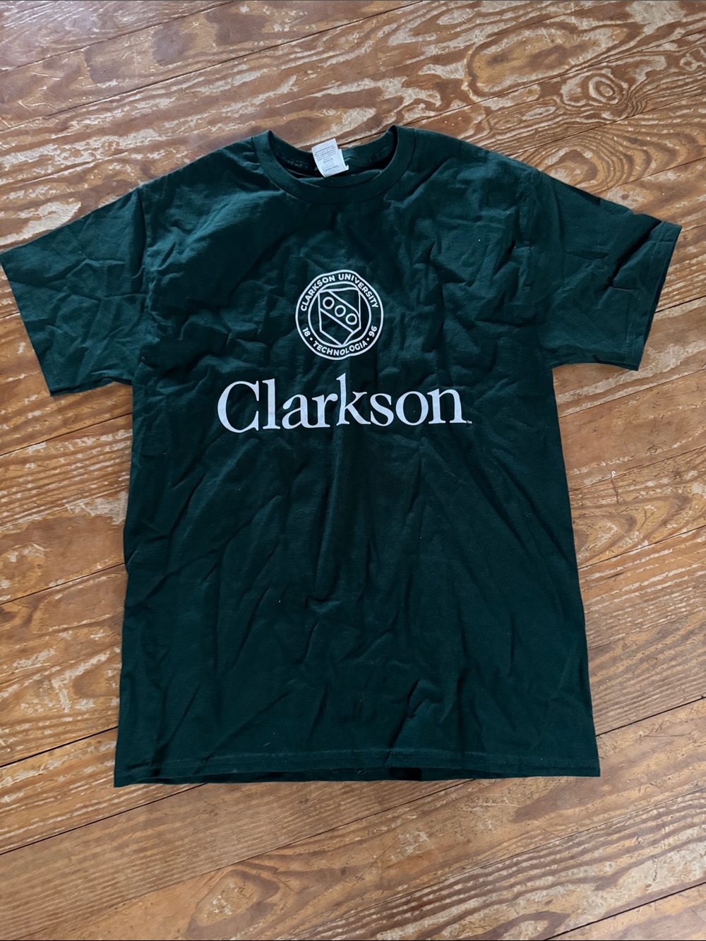 Clarkson Dark Green Short Sleeve Logo Tee